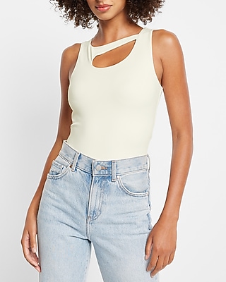 Bodycon High Compression High Neck Cutout Crop Top