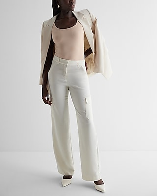 Bodycon High Compression Ribbed Scoop Neck Bodysuit Pink Women's XS