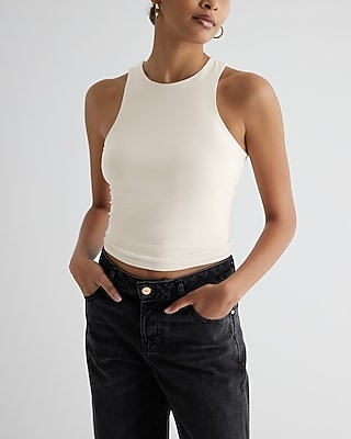 Bodycon Compression High Neck Crop Top