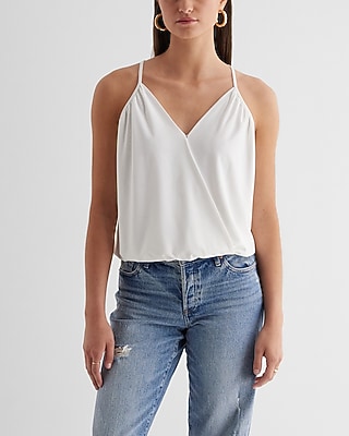 Skimming V-Neck Surplice Cami