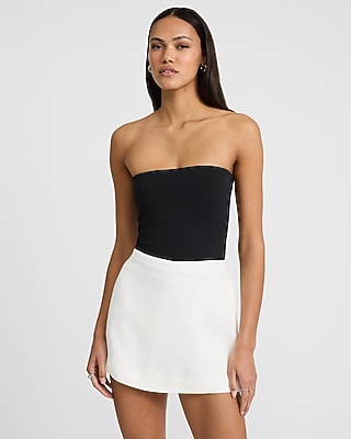 Bodycon High Compression Tube Top Black Women's L