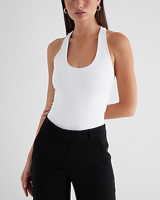 Bodycon High Compression Scoop Neck Racerback Bodysuit