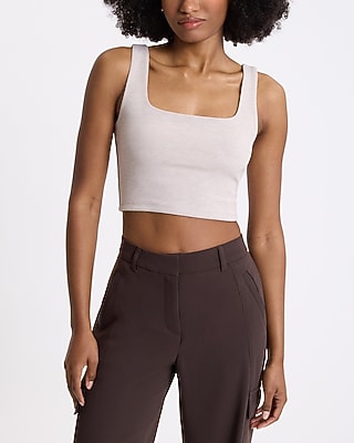 Body Contour Luxe Lounge Square Neck Cropped Tank