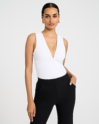 Body Contour High Compression V-Bar Ruched Bodysuit