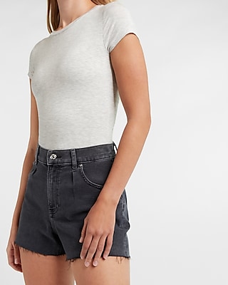 Casual Fitted Double Layer Crew Neck Tee