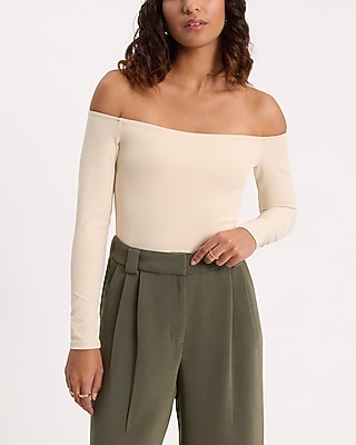 Body Contour High Compression Off The Shoulder Bodysuit