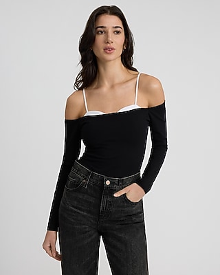Body Contour Light Compression Peekaboo Bra Bodysuit in Stretch Cotton