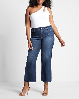 Mid Rise Dark Wash 90S Ankle Boot Jeans