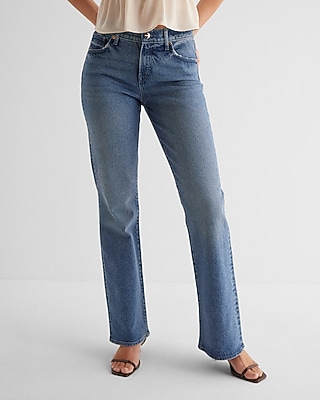 Mid Rise Medium Wash Bootcut Jeans