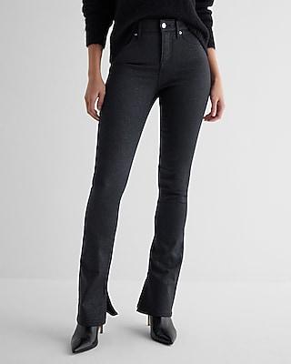 Mid Rise Black Sparkle Skyscraper Jeans