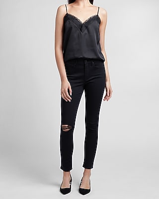 Mid Rise Black Supersoft Skinny Jeans