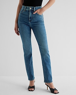 Super High Waisted Medium Wash '90S Slim Jeans