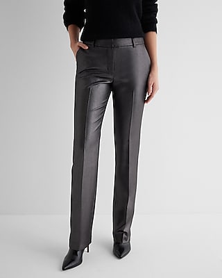 Editor Mid Rise Metallic Bootcut Pant