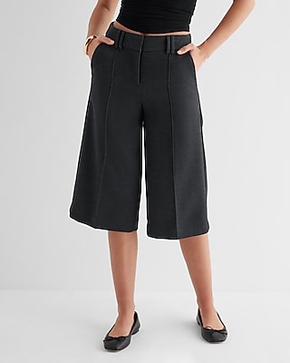 Editor High Waisted Pintuck Gaucho Pant