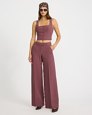 Editor Mid Rise Wide Leg Pant in Signature Stretch