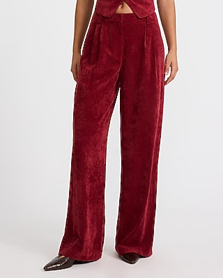 Corduroy High Waisted Relaxed Trouser