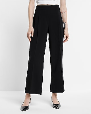 Super High Waisted Pleated Stovepipe Pant
