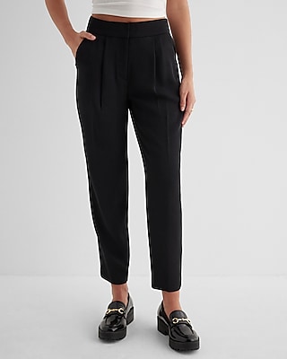 Stylist Super High Waisted Pleated Ankle Pant