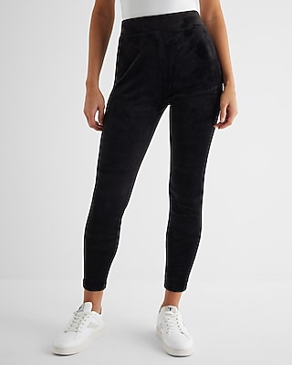 High Waisted Velour Leggings