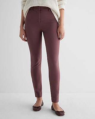 Editor High Waisted Skinny Pant Purple Women's 6 Long