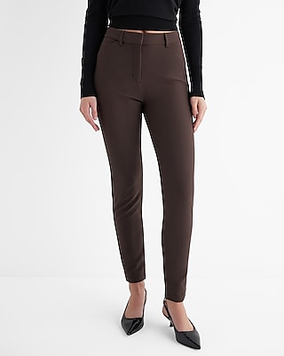 Editor High Waisted Skinny Pant Brown Women's 0