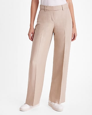 Editor Mid Rise Metallic Stripe Relaxed Trouser Pant Multi-Color Women's Long