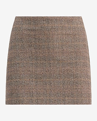 Editor Plaid Super High Waisted Mini Skort