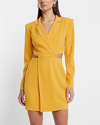 Work Cutout Mini Blazer Dress Orange Women's XS