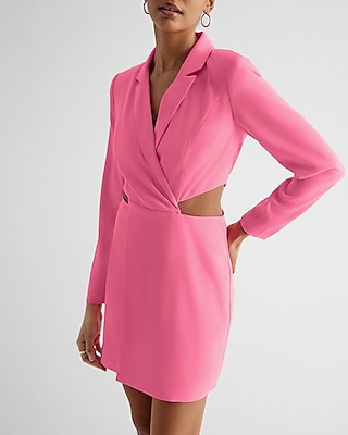 Work Cutout Mini Blazer Dress Pink Women's XS