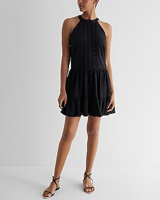 Shift Halter Flowy Tunic by Express