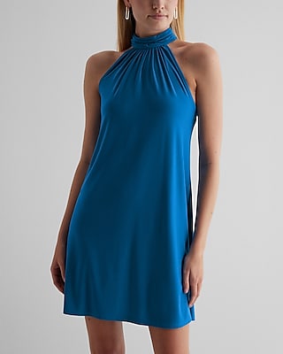 Mock Neck Shift Cocktail Short Party Dress/Tunic