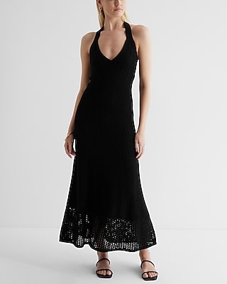 Plus Size V-neck Knit Cover Up/Maxi Dress