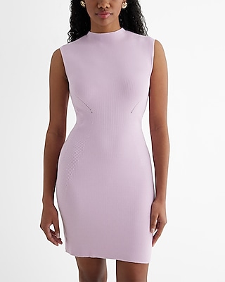 Cocktail Ribbed Sleeveless Sweater Party Dress by Express