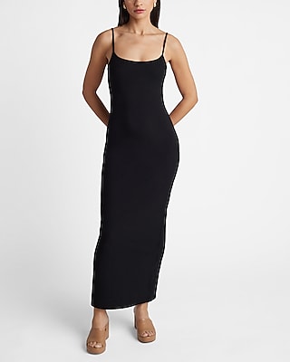 Casual Ribbed Scoop Neck Maxi Cami Dress