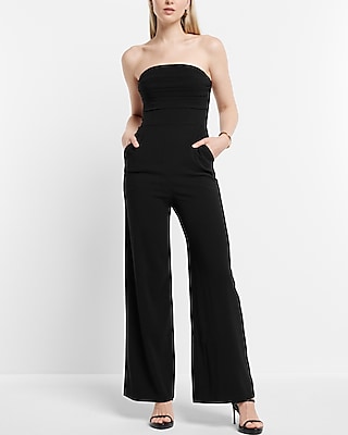 vervolgens lijn Beïnvloeden Express Cocktail & Party Strapless Pleated Wide Leg Palazzo Jumpsuit  Women's | Dulles Town Center