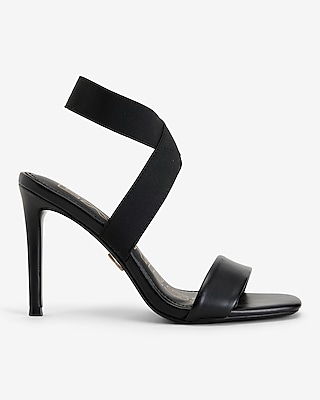 Brian Atwood X Express Stretch Ankle Strap Heeled Sandals