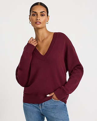 Oversized V-Neck Sweater in Airy Soft