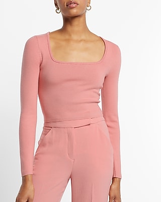 Square Neck Long Sleeve Sweater