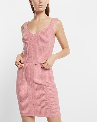 Cable Knit V-Neck Sweater Tank