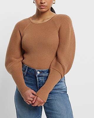 Express open back outlet sweater