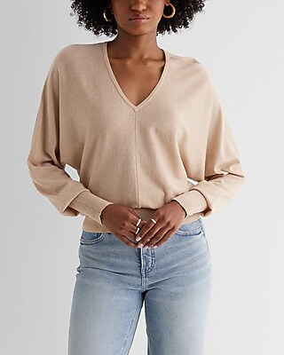 Shine V-Neck Banded Bottom Soho Sweater
