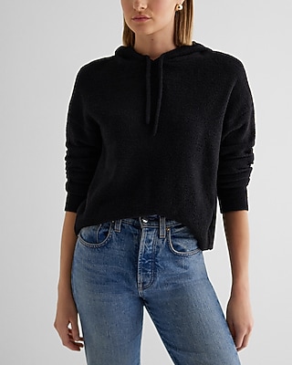 Plush Knit Hooded Sweater