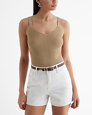 V-Neck Sweater Cami Neutral Women's L