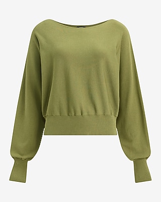 Fitted Off The Shoulder Dolman Sweater in Silky Soft