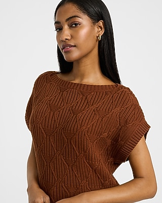 Lightweight Cotton Boat Neck Dolman Sleeve Sweater