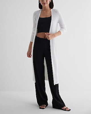 Ribbed Duster Cardigan