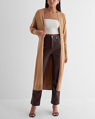 Dolman Sleeve Tie Waist Duster Cardigan