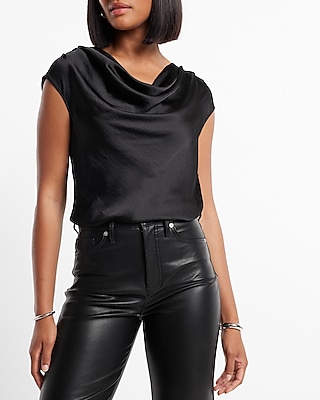 Satin Cowl Neck Gramercy Bodysuit