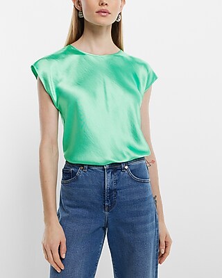 Satin Crew Neck Gramercy Tee