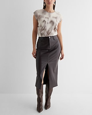 Satin Printed Crew Neck Gramercy Tee